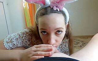 Sexy amateur bunny gives blowjob and sucks the Soul in foreign lands of Doyenne Man! Amazing Deepthroat & Throatpie! POV Cum in Mouth! Active homemade porn by Nata Sweet