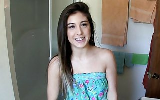 Real High Instructor Latina Teen With Braces, First Porn, POV