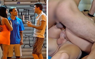 Awesome DP Triplet With Young Couple